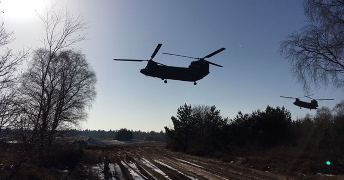 Defensie is eruit: laagvliegen, landen en graven in de provincie Utrecht - RTV Utrecht