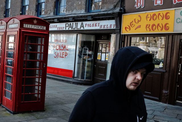 Een straat in de Schotse plaats Montrose.