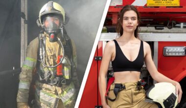 Isabel (22) is brandweervrouw en hangt straks ook op het toilet