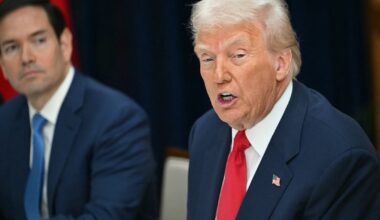 Minister van Buitenlandse Zaken Marco Rubio en president Donald Trump van de Verenigde Staten