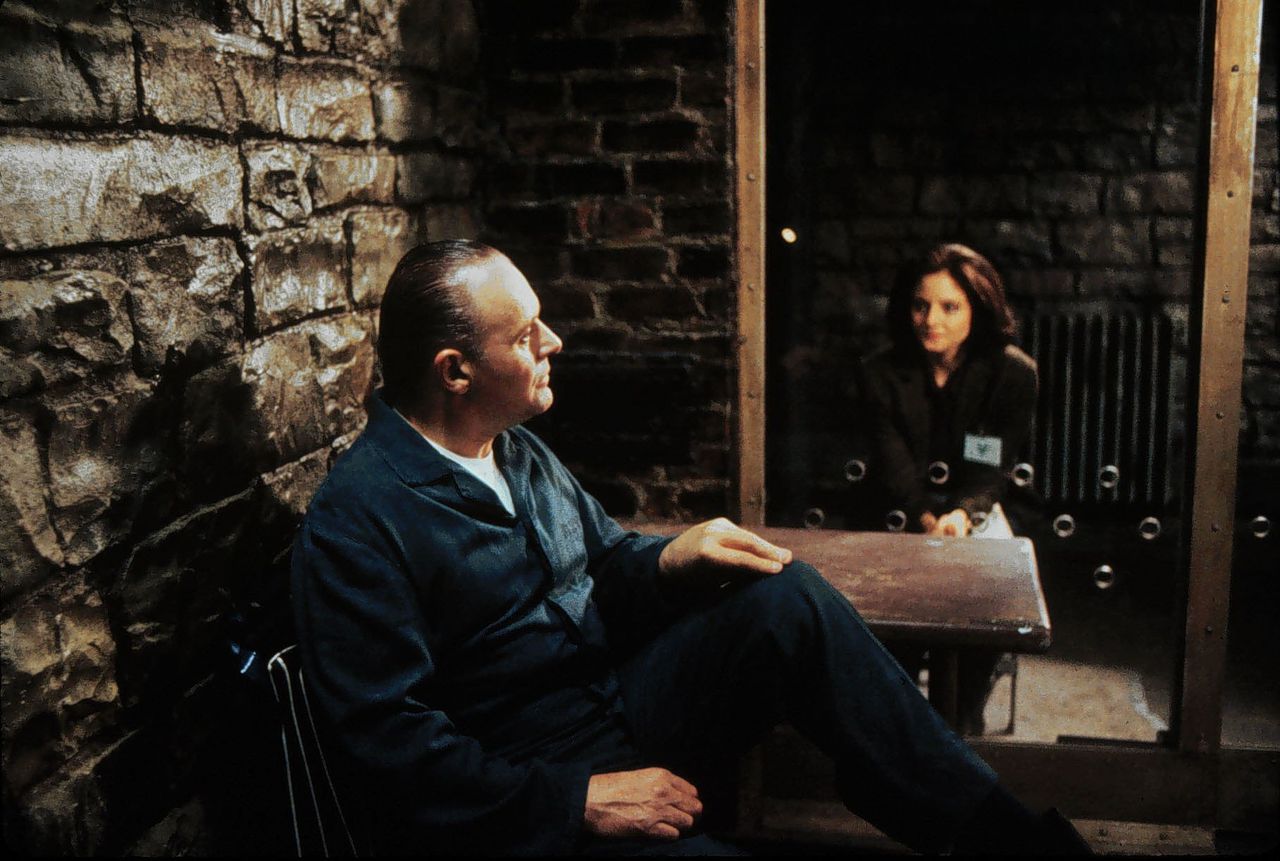 Anthony Hopkins en Jodie Foster in ‘The silence of the lambs’ (1991).