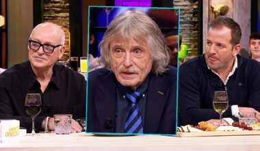 Rafael van der Vaart, René van der Gijp en Johan Derksen
