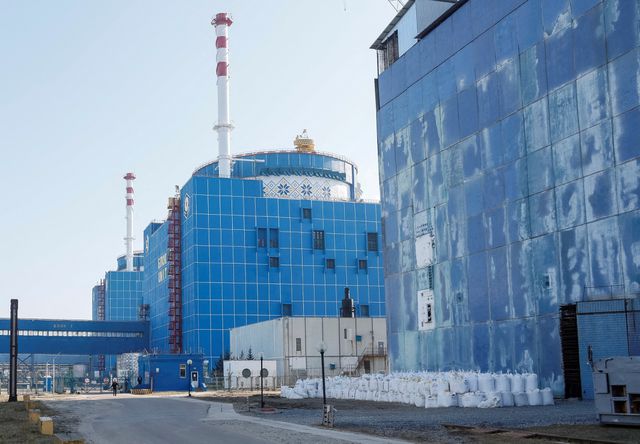 Kerncentrale bij Netishyn in de regio Chmelnitskyi. Energoatom beheert de vier kerncentrales in Oekraïne.