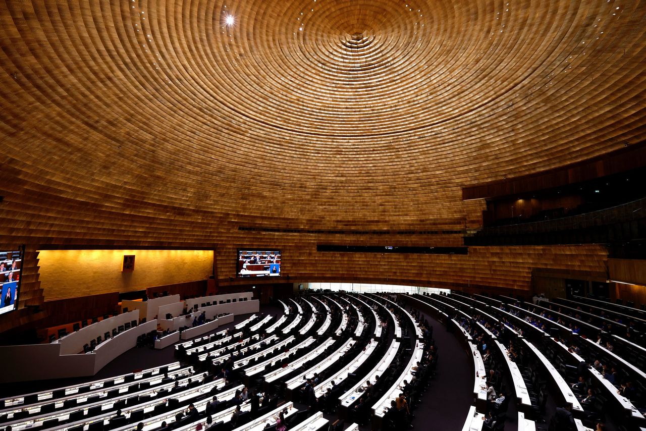 Thailand heeft het grootste parlementsgebouw ter wereld.  