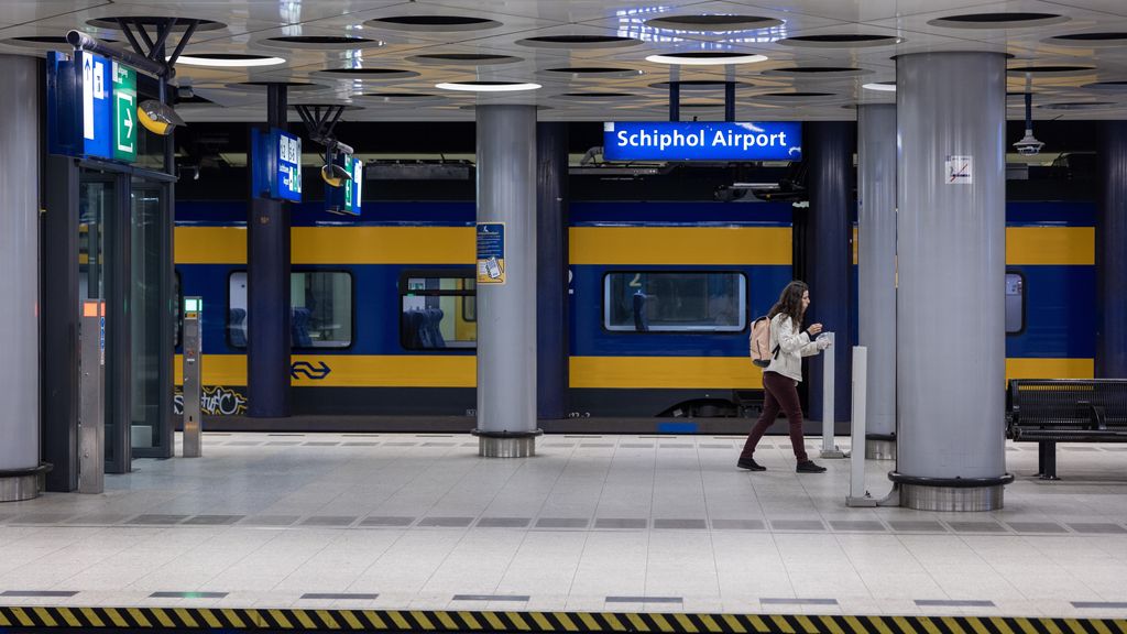Geen treinverkeer tussen Amsterdam en Schiphol