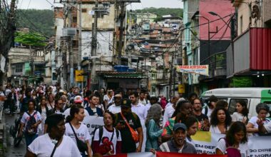 Betoging in Rio de Janeiro na politieoperatie tegen drugscriminelen