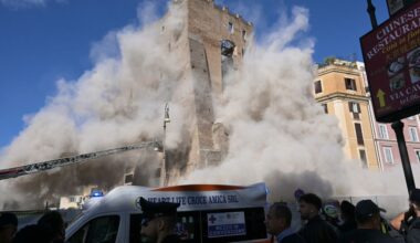 Gewonden door instorten middeleeuwse toren in Rome