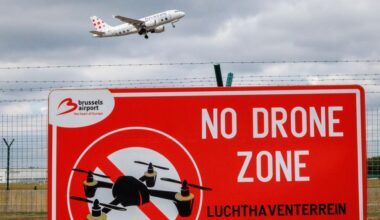 Vliegverkeer Brussel stil na dronemeldingen, na ruim een uur hervat