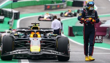 Max Verstappen start F1 GP Brazilië vanuit pits na veranderingen aan auto