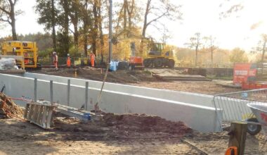 Veetunnels onder het spoor liggen er in