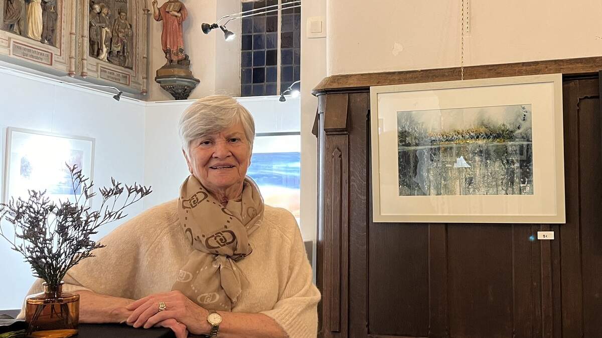 Lisette (79) stelt haar aquarellen tentoon in Allierse Kapel: “Zelfs ‘s nachts in bed krijg ik soms ingevingen”