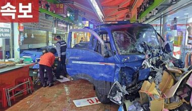 Bestuurder rijdt in op mensen Zuid-Korea, 2 doden en minstens 20 gewonden