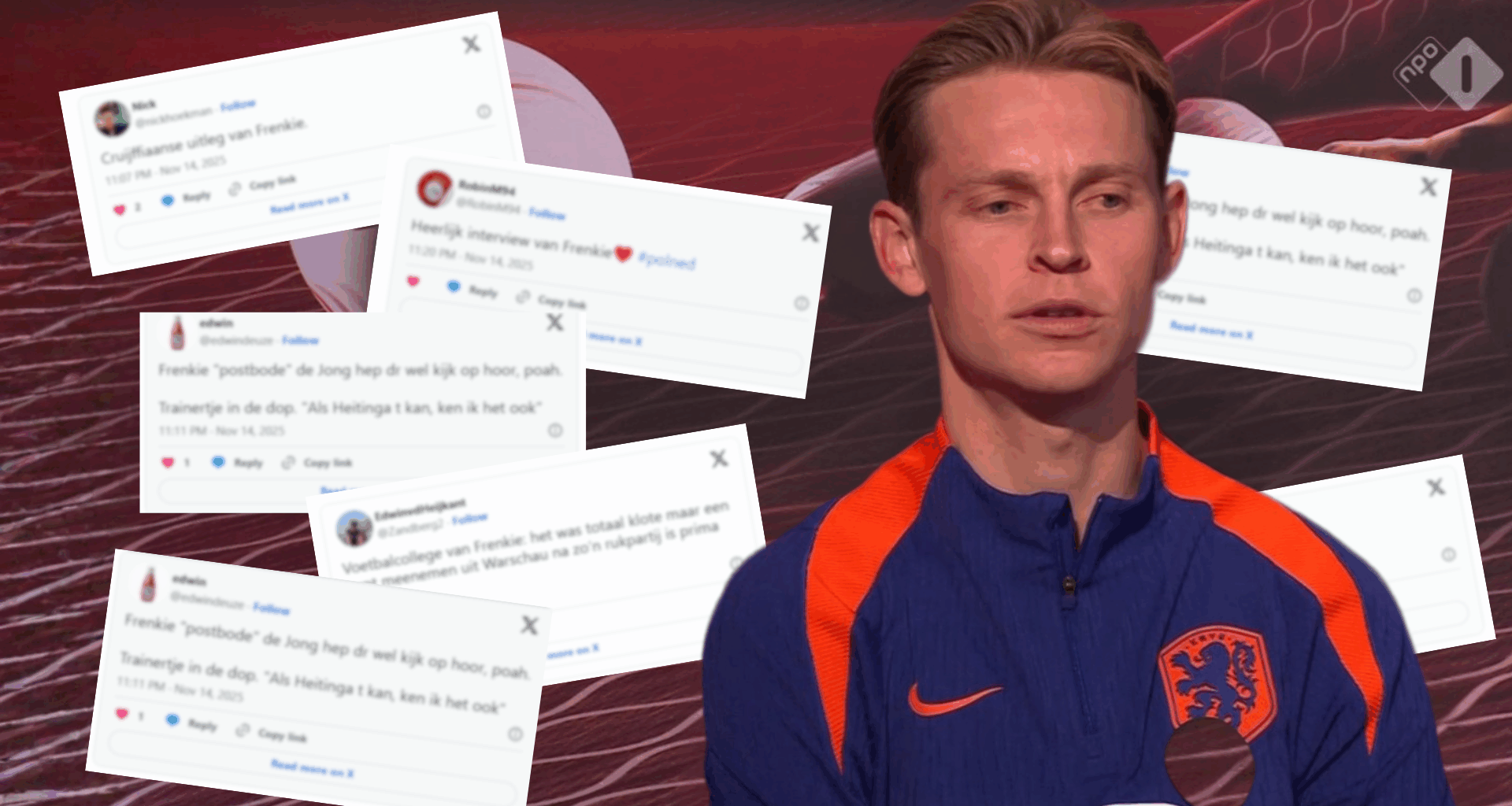 Hoorde jij wat Frenkie de Jong na afloop zei over Oranje? Zijn uitleg gaat viral