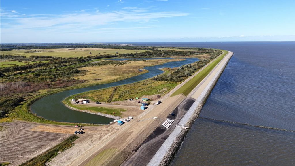 In Lauwersoog moet dijkgat bescherming bieden tegen zeespiegelstijging