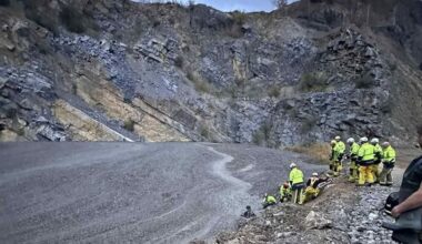 Vier jongens uit cementslib bevrijd in Belgische steengroeve