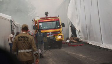 Brand bij klimaattop onder controle, evenemententerrein ontruimd