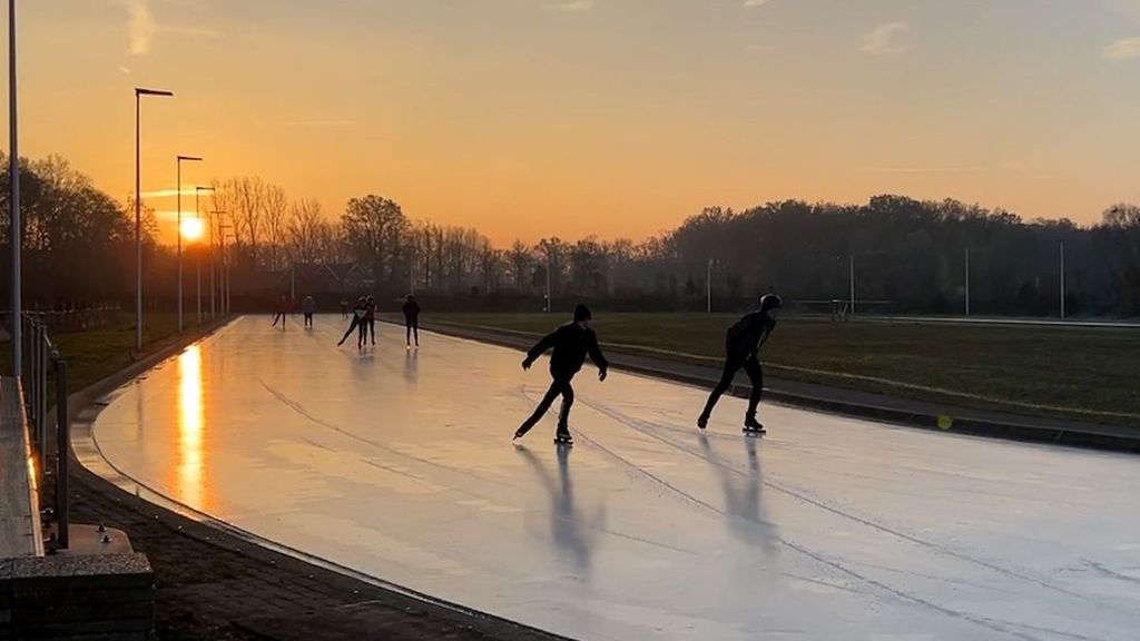 In Winterswijk wordt alweer geschaatst