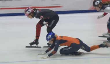 Xandra Velzeboer loopt finaleplaats mis door valpartij, ook Van 't Wout onderuit