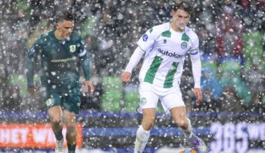 Groningen en PEC Zwolle verwarmen publiek met spectaculair gelijkspel in de sneeuw
