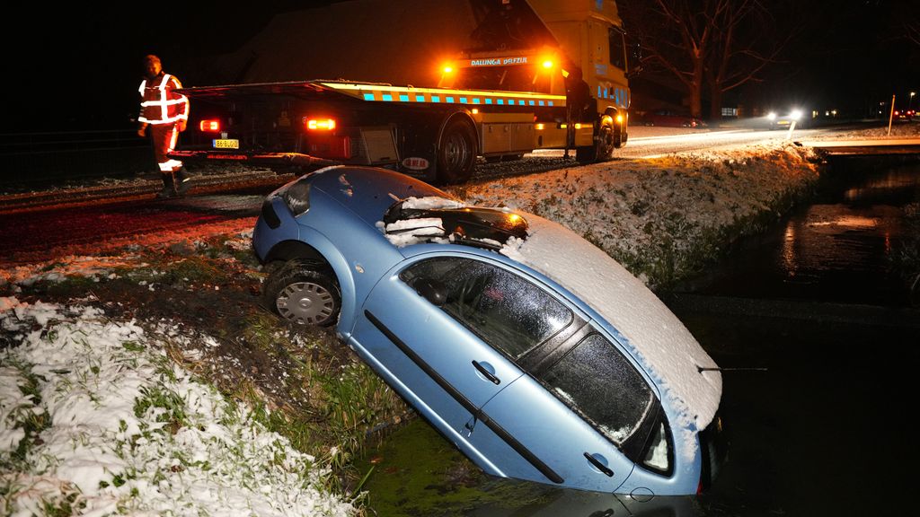 Opnieuw sneeuw, meerdere ongelukken in Noord-Nederland