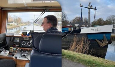 Scheepvaart in Weert nog weken gestremd na aanvaring, schipper zit al die tijd vast