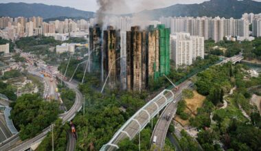 Grote brand in Hongkong eist tientallen levens