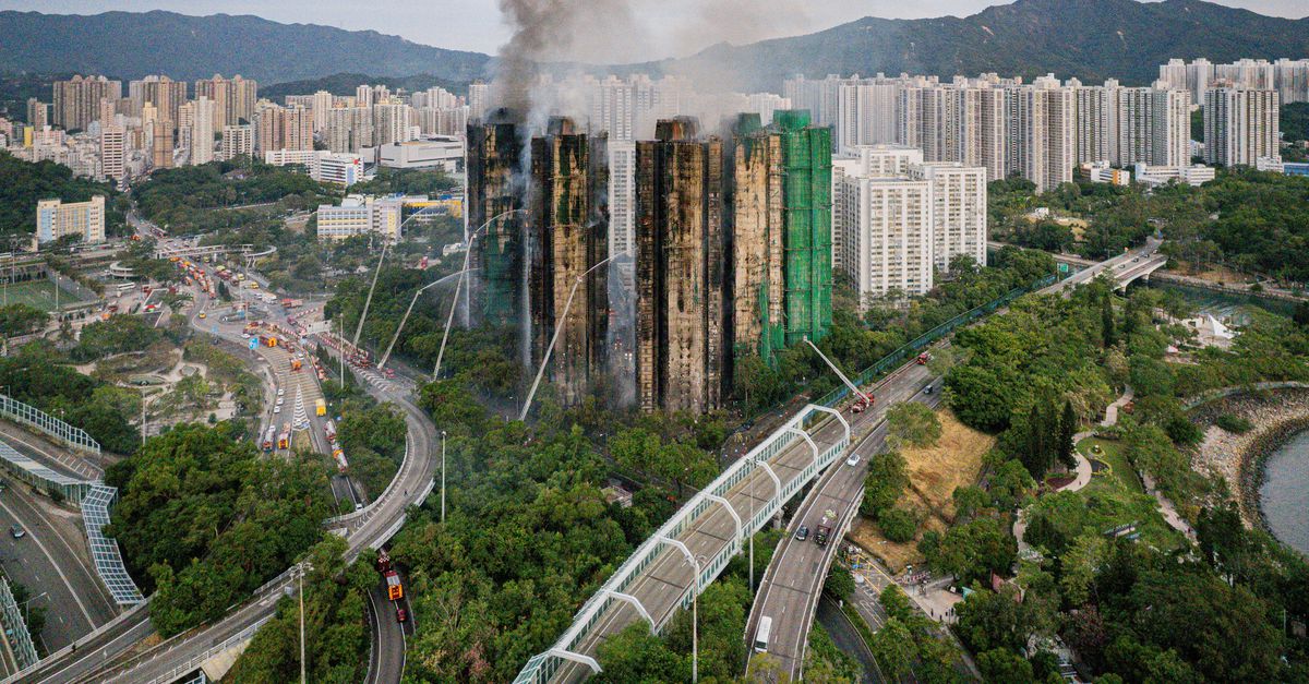 Grote brand in Hongkong eist tientallen levens