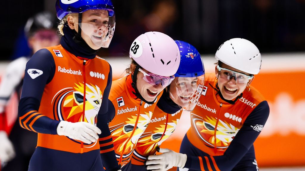 Nederlandse vrouwen winnen relay Dordrecht, Velzeboer vierde op 1.000 meter