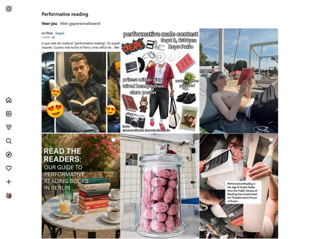Instagram-account van performative reading.