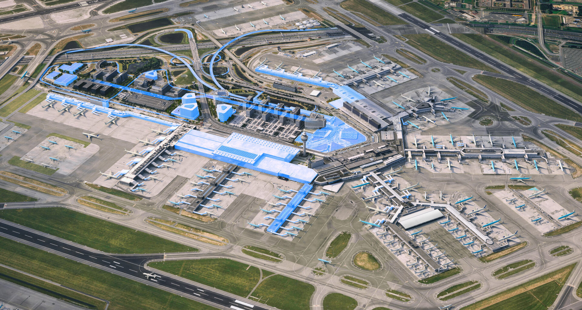 Schiphol-Centrum-Masterplan-2050