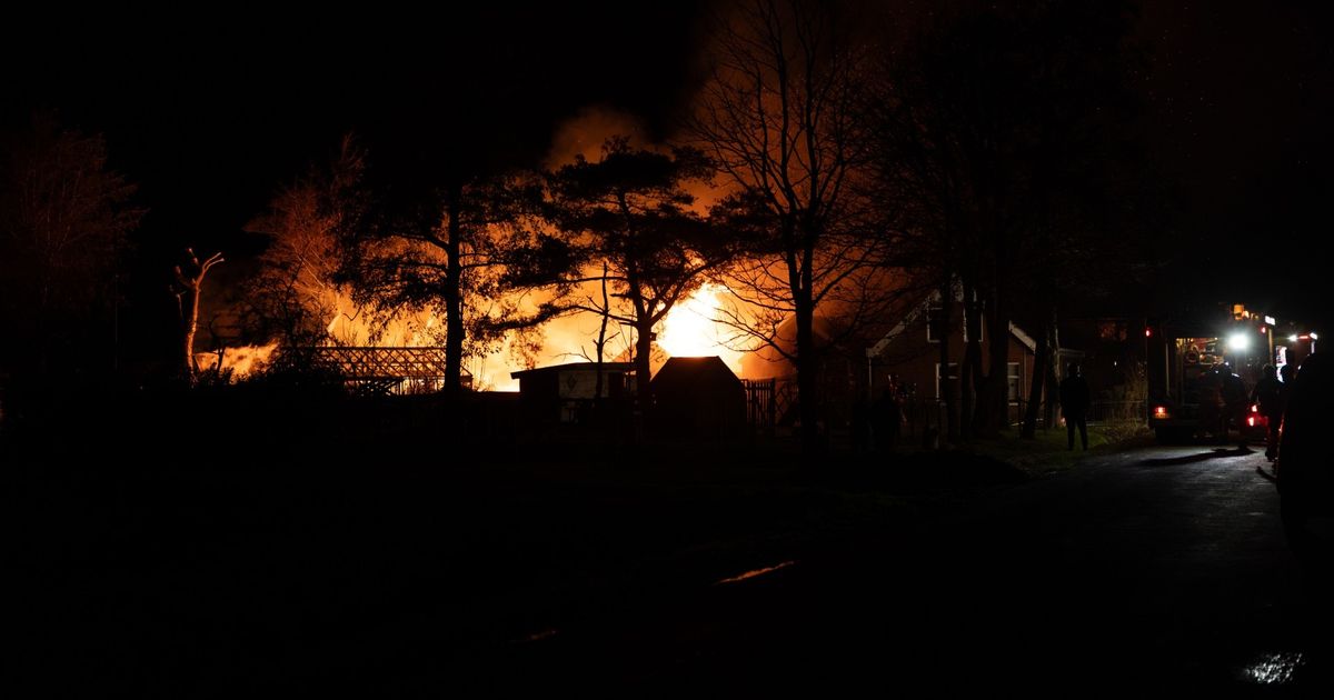 112-nieuws: Grote brand bij privésauna in Leermens - RTV Noord