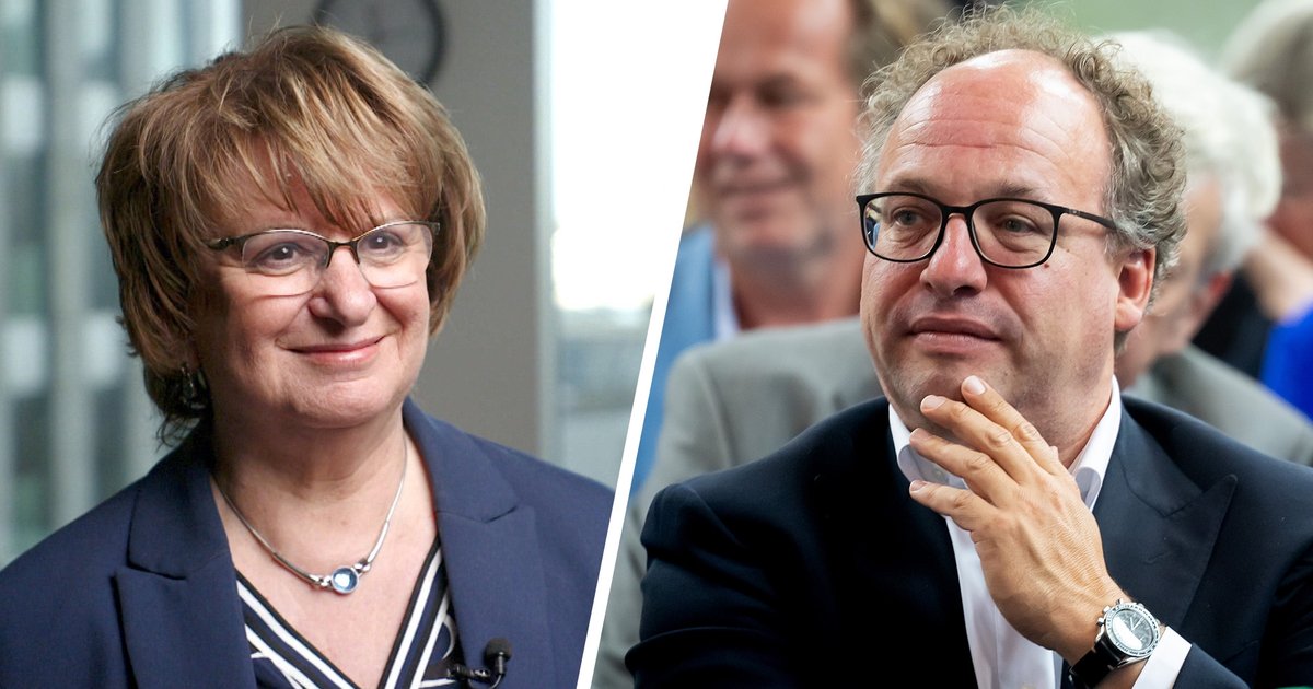 Oud-informateur Mariëtte Hamer en verkenner Wouter Koolmees