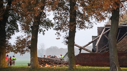 Dode en gewonde door instorten grote boerenschuur in Bellingwolde