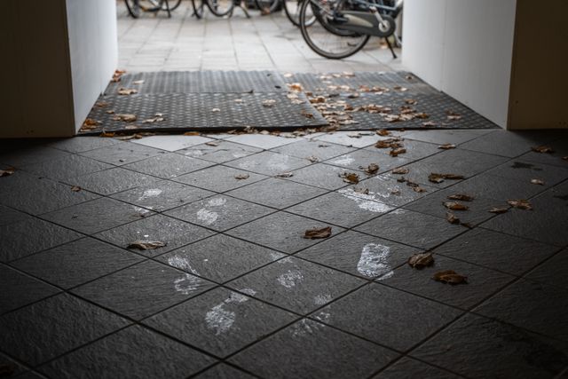 De gang van de flat in Amsterdam Nieuw-West.