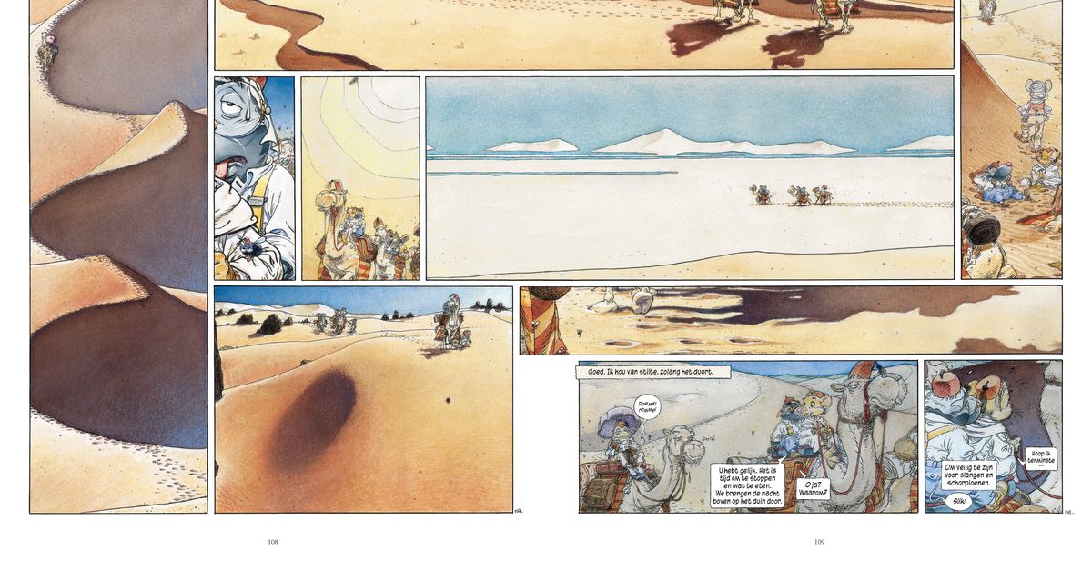 Recensie van de strip 'De wind in de woestijn' van Michel Plessex, opvolger van 'De wind in de wilgen'.