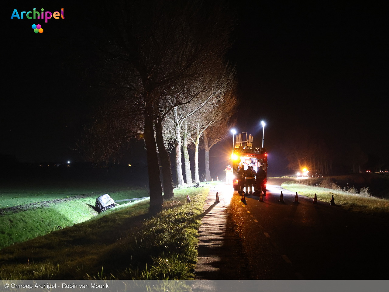 Foto behorende bij Dodelijk ongeval op de Oudelandsedijk bij Dirksland