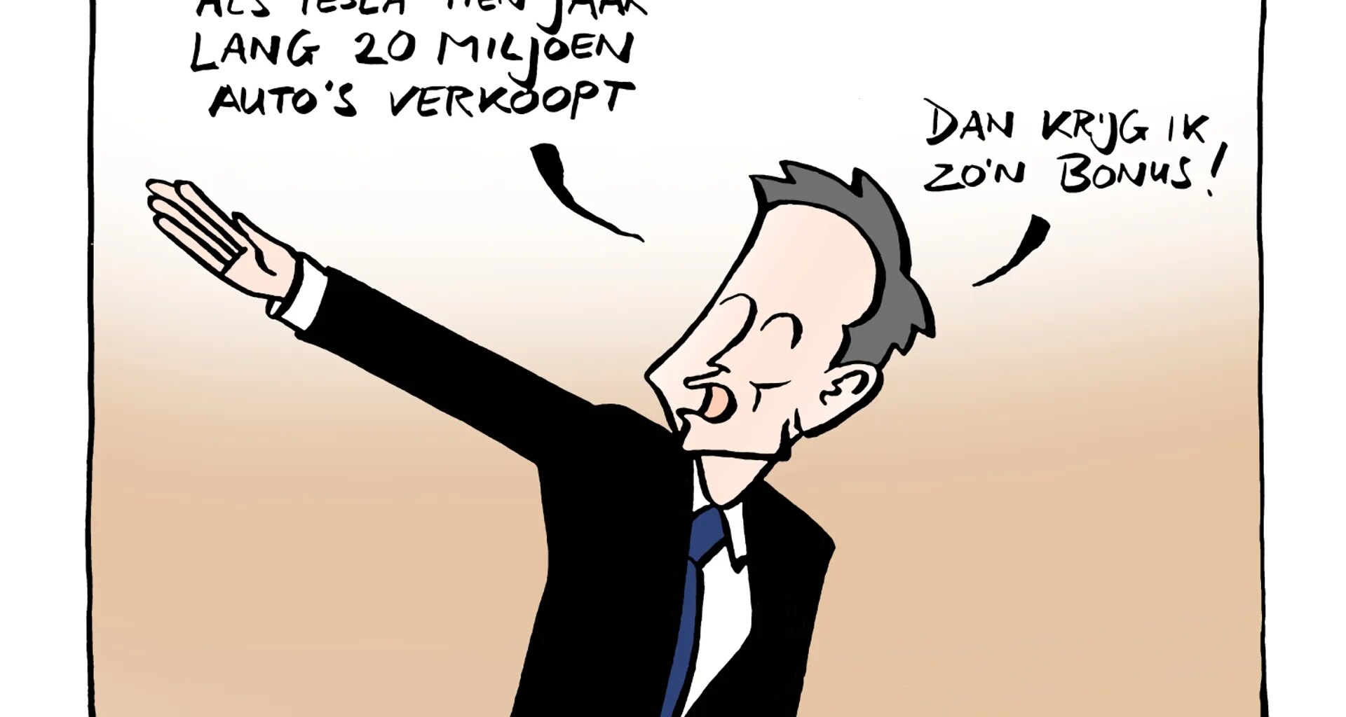 Tesla-baas Elon Musk legt het even uit op de hem bekende wijze - bnnvara