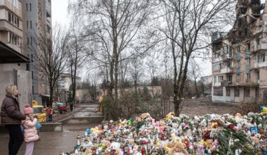 Deze levendige flat in Ternopil doet na een Russische aanval denken aan een massagraf