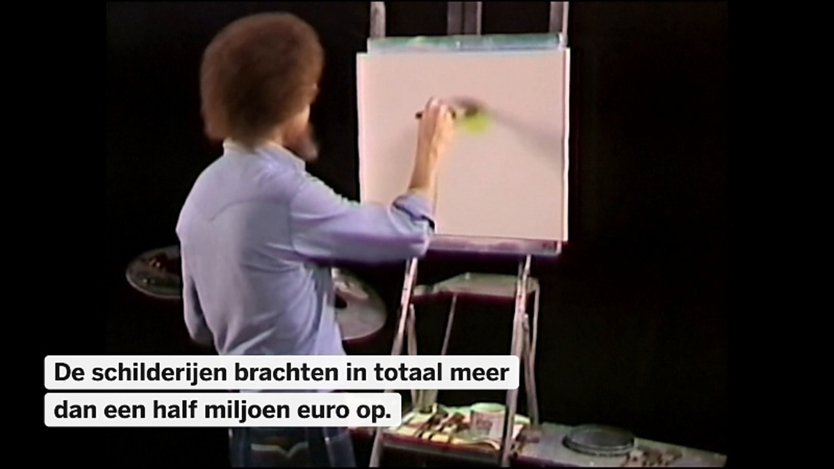 Schilderijen van cultfiguur Bob Ross verkocht voor meer dan half miljoen euro