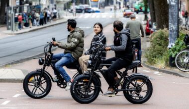 Mensen op de fatbike