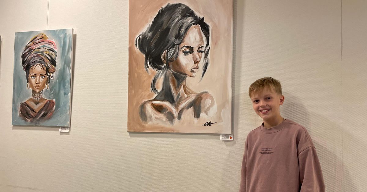 Als 10-jarige heeft Boas nu al zijn eigen tentoonstelling