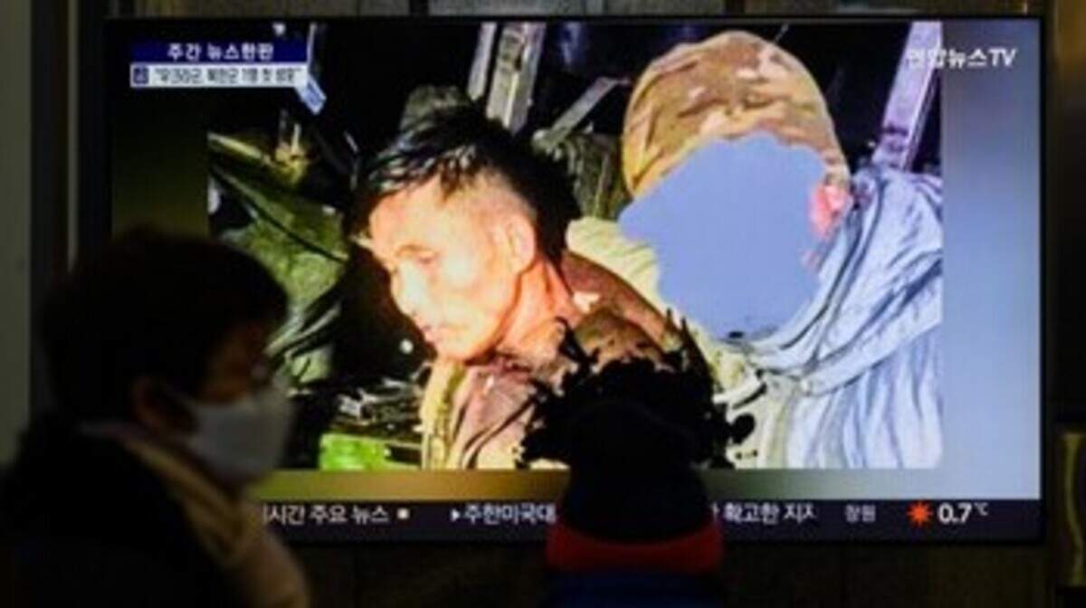 Een Noord-Koreaanse soldaat die december vorig jaar gevangen werd genomen door Oekraïne.