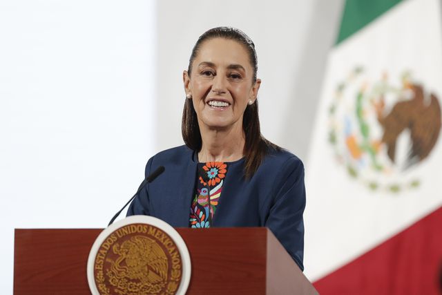 De Mexicaanse president Claudia Sheinbaum.
