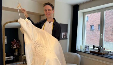 Maxim maakte een eigen versie van de Wicked-bruidsjurk, die influencer mocht dragen op première