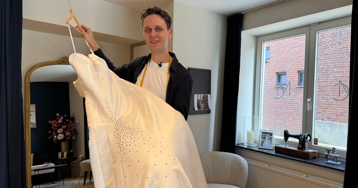Maxim maakte een eigen versie van de Wicked-bruidsjurk, die influencer mocht dragen op première