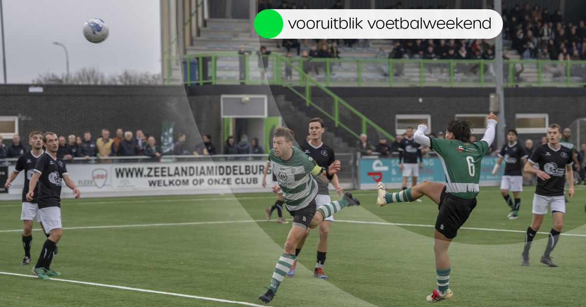 Deze wedstrijden worden vanmiddag en morgen gespeeld in het amateurvoetbal