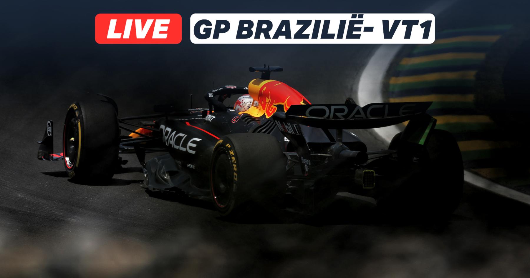 Live eerste vrije training Formule 1 GP Brazilië 2025