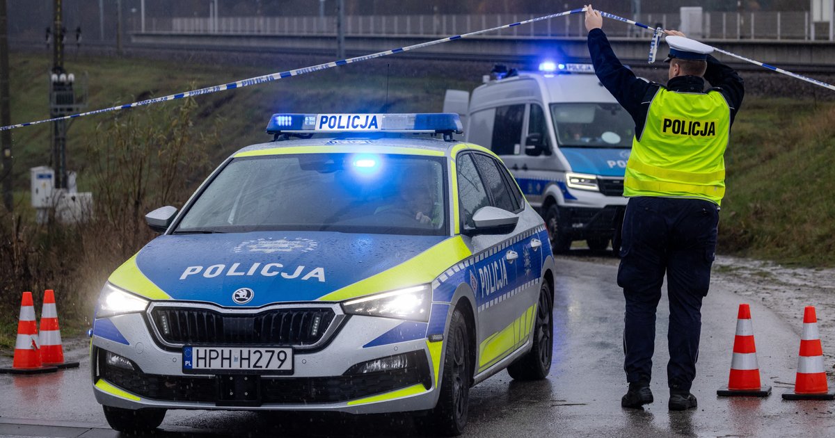 Poolse politie onderzoekt de explosie bij de spoorlijn