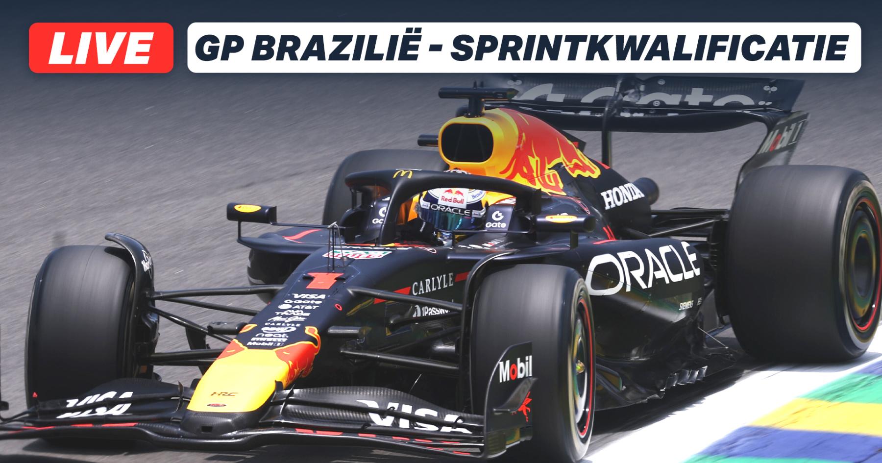 Live sprintkwalificatie Formule 1 GP Brazilië 2025
