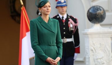 Charlene in every inch a princess tijdens bezoek president Portugal